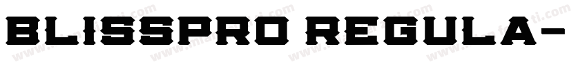 blisspro Regula字体转换